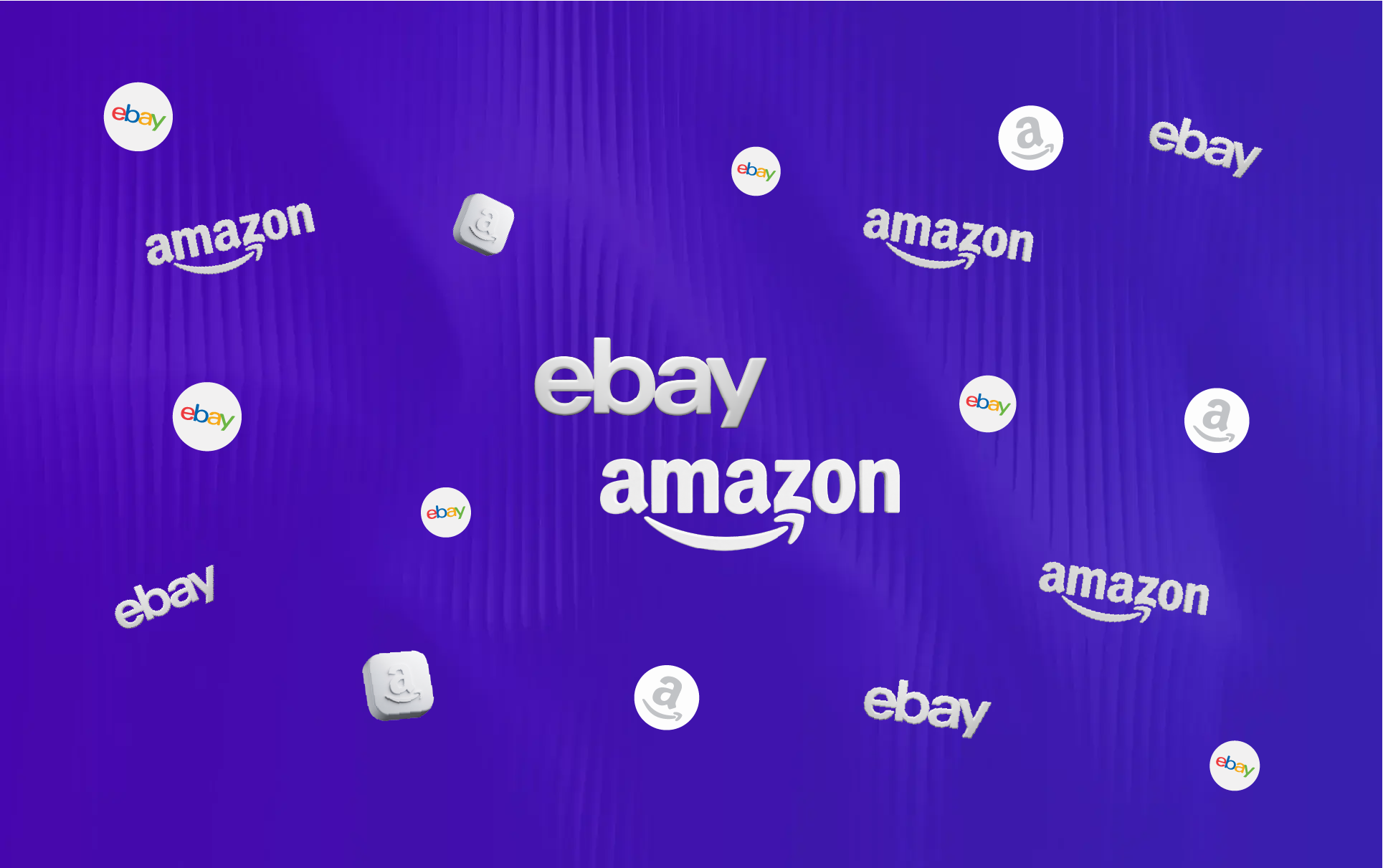 Amazon and eBay marketplace support illustration